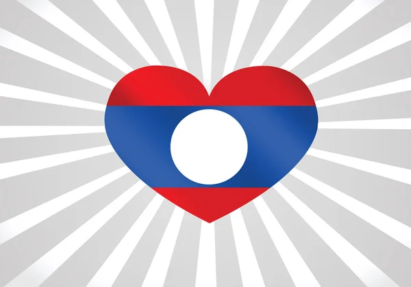 Bandeira do Laos temas ideia design — Vetor de Stock