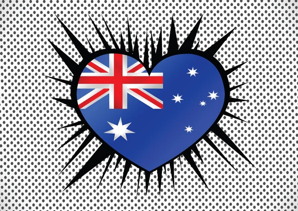 Flaga Australii tematy pomysł projektu — Wektor stockowy