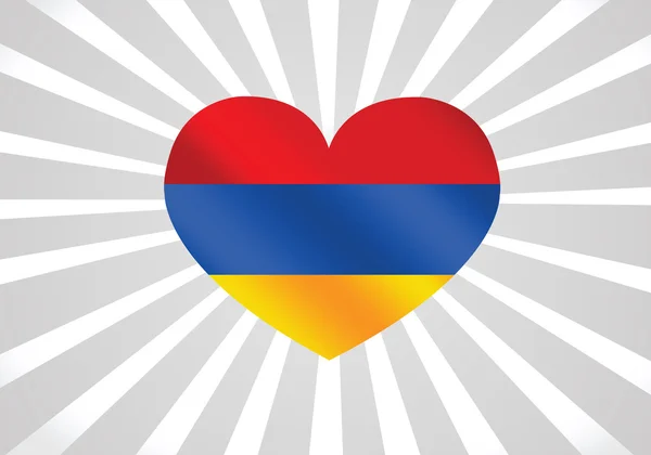 Flagge von Armenia Themen Design-Idee — Stockvektor