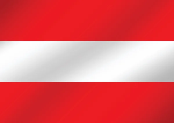 Ausztria témák design idea nemzeti zászlaja — Stock Vector