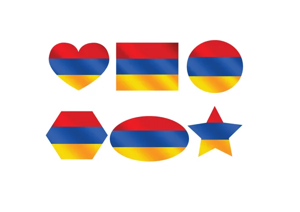 Прапор Вірменії темами дизайн ідея — стоковий вектор