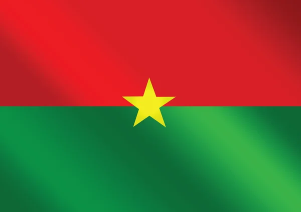 Burkina faso bayrak temaları fikri tasarımı — Stok Vektör