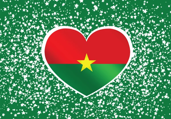 Burkina faso flagge themen idee design — Stockvektor