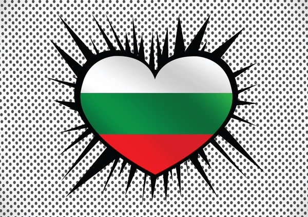 Bulgária bandeira temas ideia design — Vetor de Stock