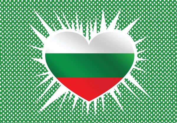 Bulgarische Flagge Themen Idee Design — Stockvektor