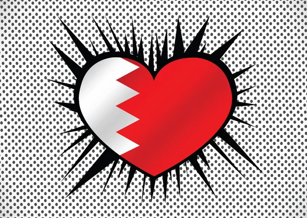 Bahreyn bayrağı Temalar fikir tasarım — Stok Vektör