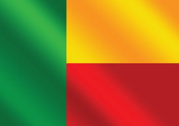 Benin flag themes idea design — Stock Vector