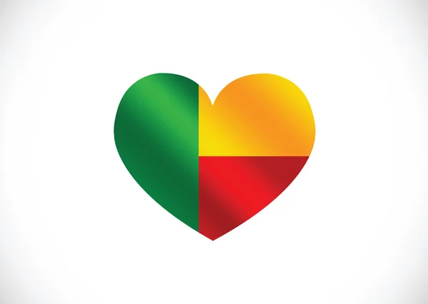 Bandeira Benin temas ideia design — Vetor de Stock