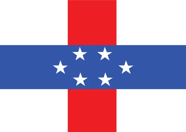 荷属安地列斯群岛旗帜的主题概念设计 — 图库矢量图片