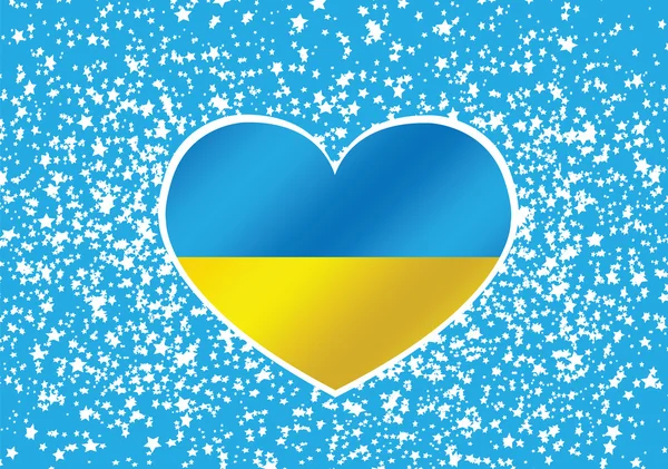 Flagge der Ukraine Themen Ideendesign — Stockvektor