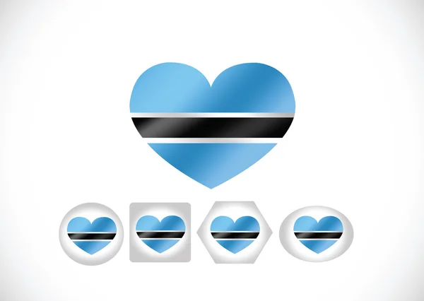Botsuana bandeira temas ideia design — Vetor de Stock