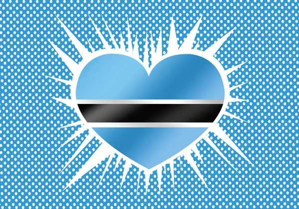 Botswana vlag thema's idee design — Stockvector