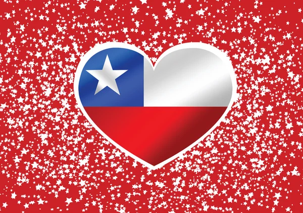 Εθνική σημαία της Χιλής θέματα ιδέα σχεδιασμού — Διανυσματικό Αρχείο