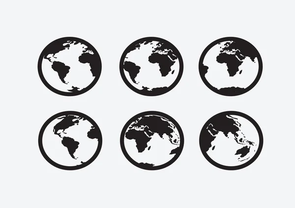 Globe earth vector icons themes idea design — Stock Vector