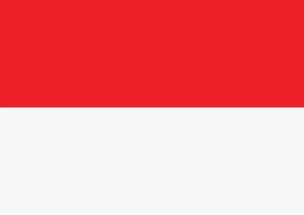 Nationale vlag van monaco thema's idee design — Stockvector