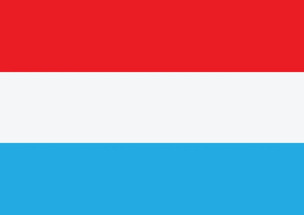 Nationalflagge der luxemburgischen Themen Ideendesign — Stockvektor