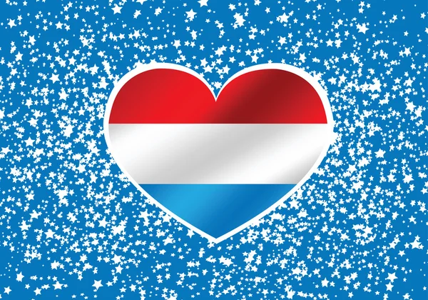 Nationale vlag van Luxemburg thema's idee design — Stockvector