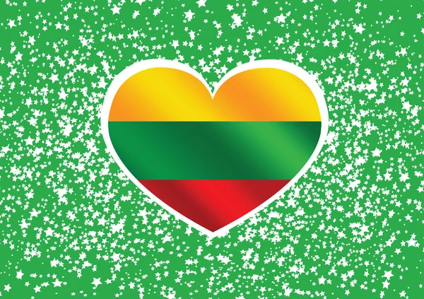 Nationalflagge Litauens Themen Ideendesign — Stockvektor