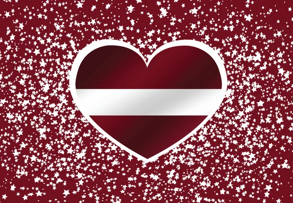 Nationella flagga Lettland teman idé design — Stock vektor