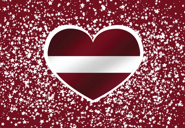 Desain ide tema bendera nasional Latvia - Stok Vektor