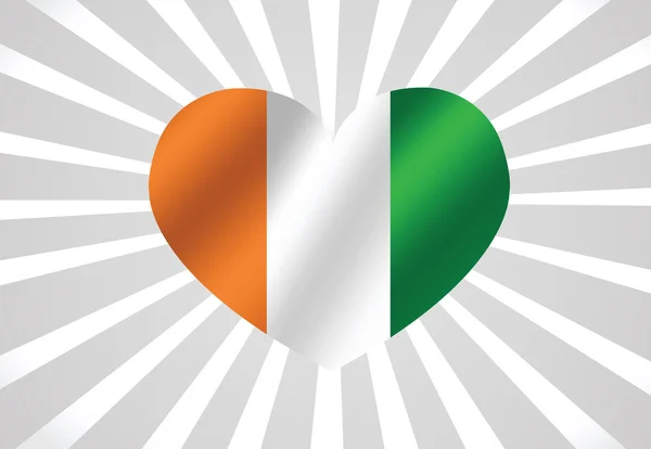 Elfenbeinküste Flagge Themen Idee Design — Stockvektor