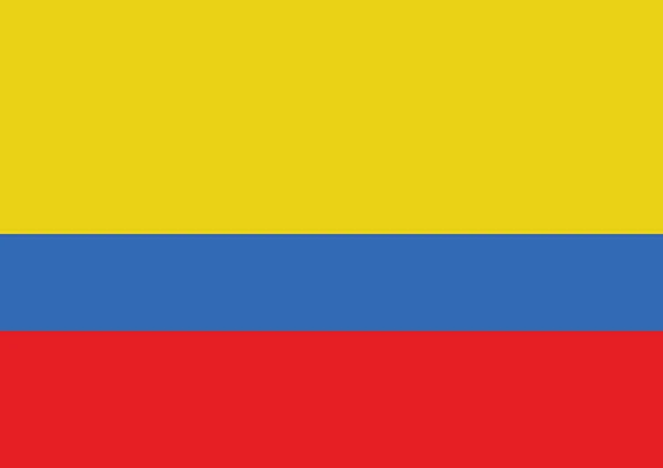 Colombia flag themes idea design — Stock Vector