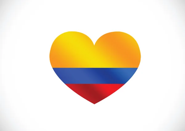 Colombia bandera temas idea diseño — Vector de stock