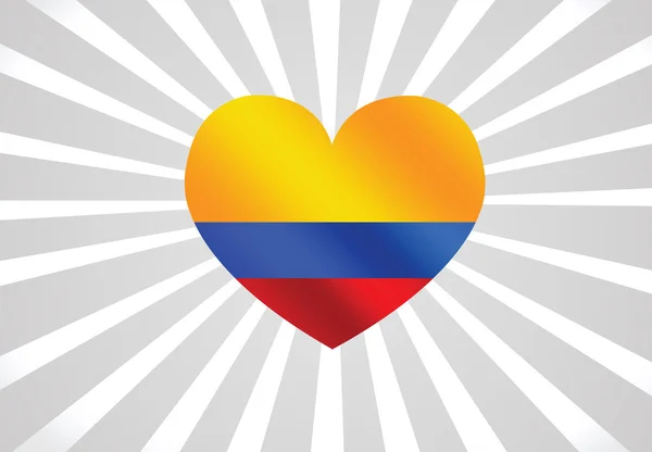 Colombia vlag thema's idee design — Stockvector