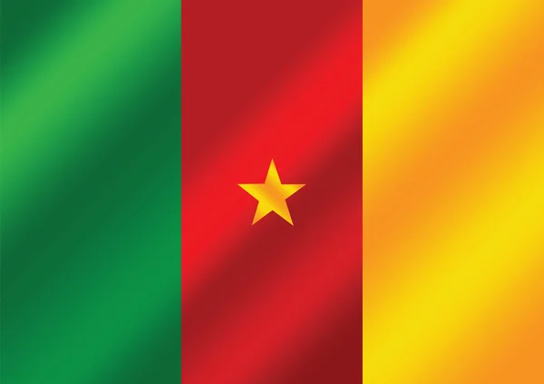 Cameroon flag themes idea design — Stock Vector