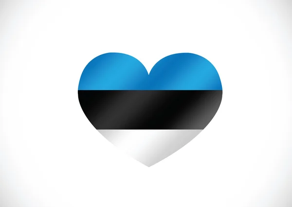 Bandera nacional de Estonia temas idea diseño — Vector de stock