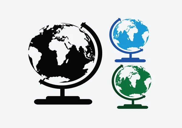 Globe earth vector icons themes idea design — Stock Vector