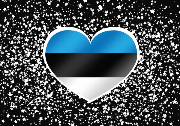 Nationella flagga Estland teman idé design — Stock vektor