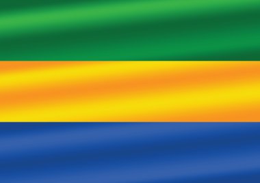 gabon temaları fikri tasarımı ulusal bayrak