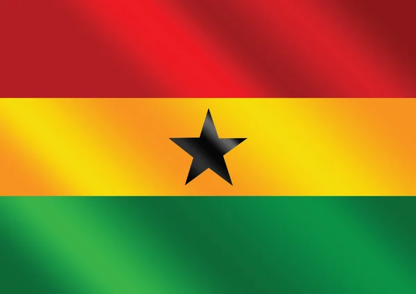 Дизайн идей государственного флага Ганы — стоковый вектор