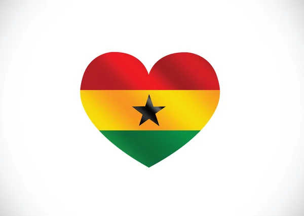 Nationalflagge der Ghanathemen Ideendesign — Stockvektor