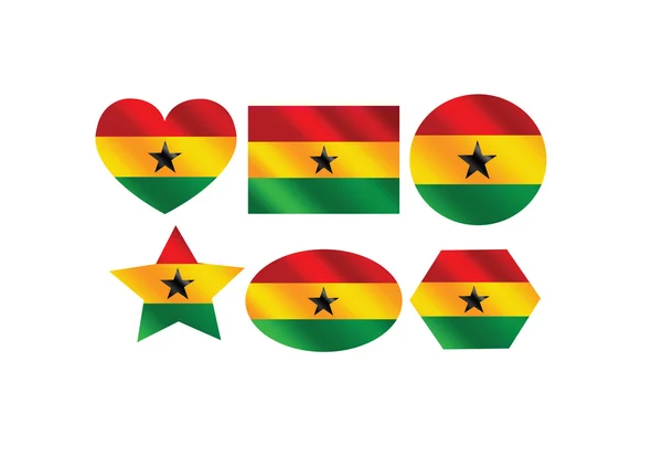 国旗的加纳的主题概念设计 — 图库矢量图片