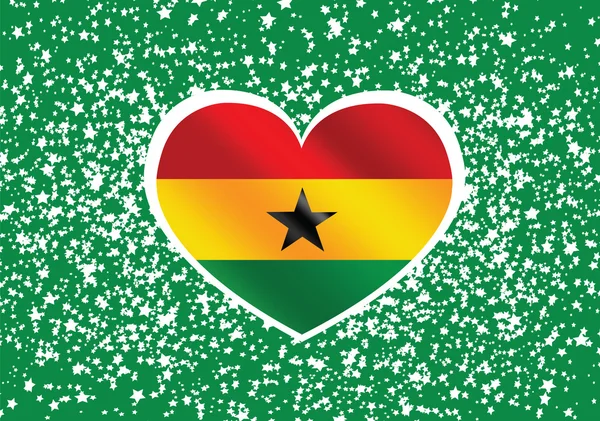 Bandiera nazionale del Ghana temi idea design — Vettoriale Stock