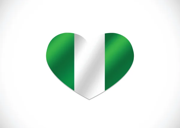 Vlag van Nigeria — Stockvector