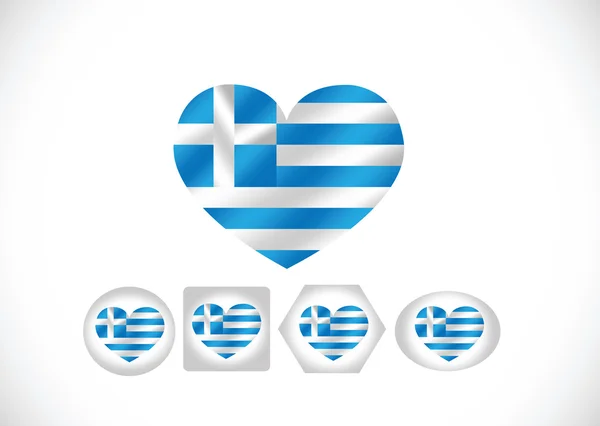 ギリシャのテーマ アイデア デザインの国旗 — ストックベクタ