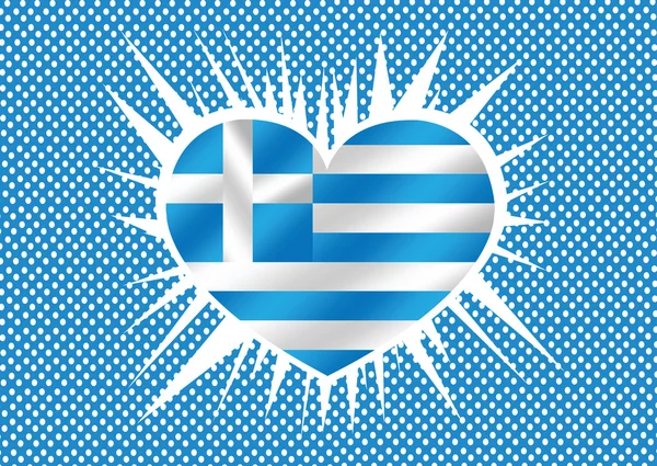 Bandera nacional de Grecia temas idea diseño — Archivo Imágenes Vectoriales