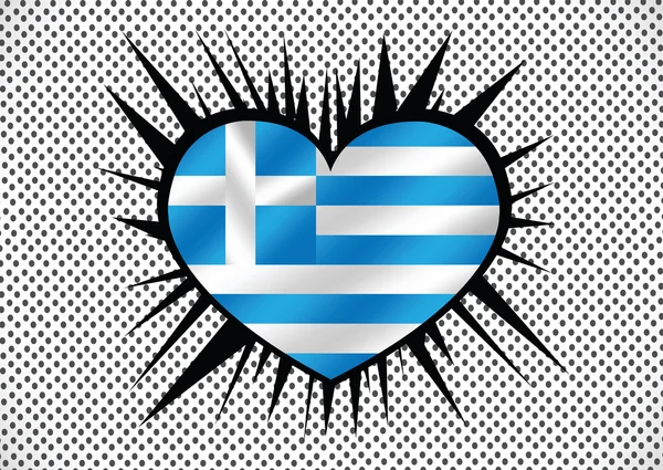 Bandera nacional de Grecia temas idea diseño — Archivo Imágenes Vectoriales