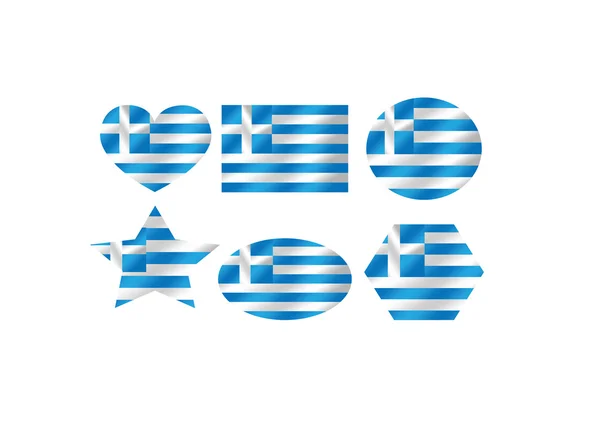 National flag of Greece themes idea design — Stock Vector
