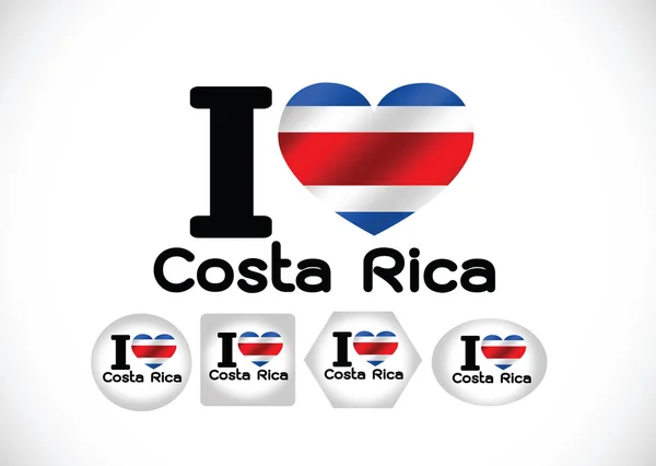 Εθνική σημαία της Κόστα Ρίκα θέματα σχεδιασμός ιδέα — Διανυσματικό Αρχείο