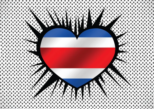 Nationell flagga Costa Rica teman idédesign — Stock vektor