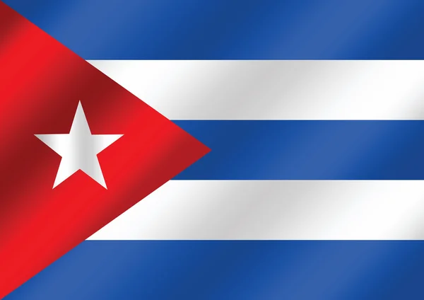 キューバの旗のテーマのアイデアデザイン — ストックベクタ