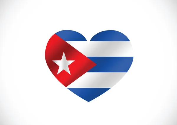 Projekt pomysłu na flagę Kuby — Wektor stockowy