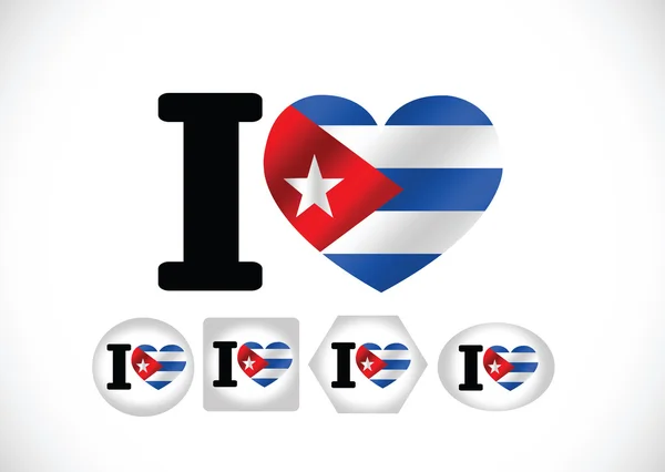 Σχέδιο ιδεών για θέματα σημαίας Κούβας — Διανυσματικό Αρχείο
