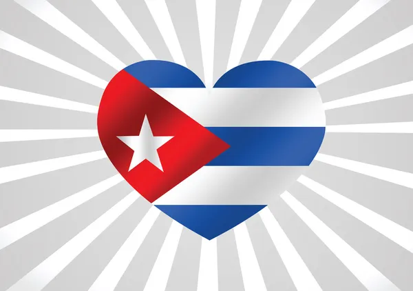 Cuba bandera temas idea diseño — Vector de stock