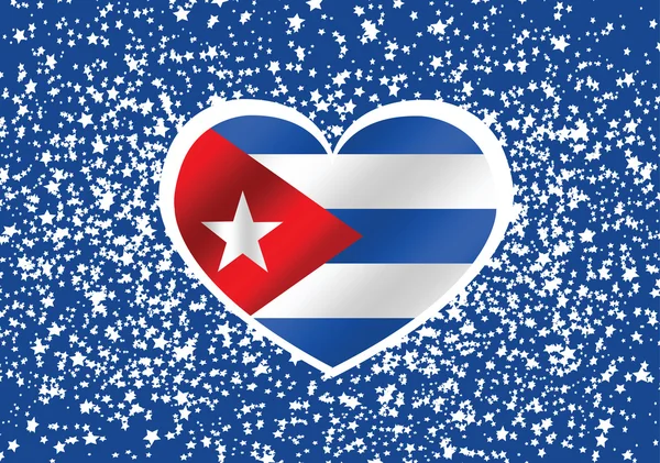 Cuba bandera temas idea diseño — Vector de stock