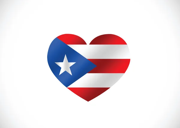 Puerto rico flagge themen ideendesign — Stockvektor